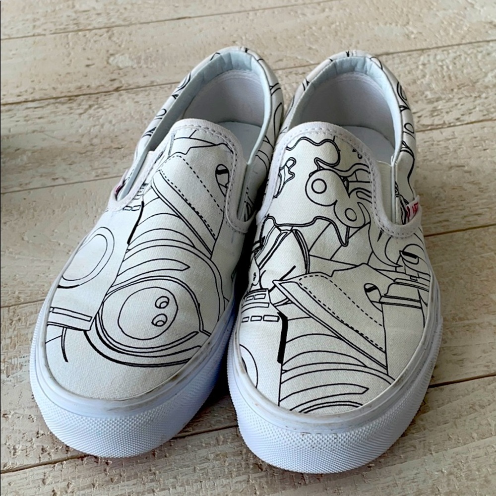 VANS abstract print u color women’s fits like a 6